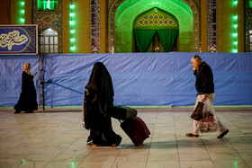 ورود معتکفین به مسجد مقدس جمکران