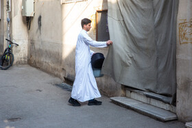 در حاشیه مراسم عمامه گذاری طلاب در روز میلاد امام علی(ع)