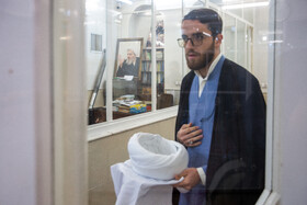 در حاشیه مراسم عمامه گذاری طلاب در روز میلاد امام علی(ع)