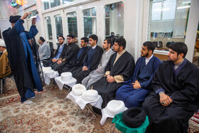 در حاشیه مراسم عمامه گذاری طلاب در روز میلاد امام علی(ع)