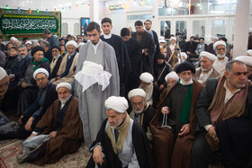 مراسم عمامه گذاری طلاب در روز میلاد امام علی(ع)