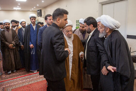 مراسم عمامه گذاری طلاب در روز میلاد امام علی(ع)