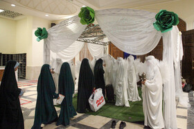 مراسم معنوی اعتکاف جزیره کیش - مصلی کیش محل اعتکاف دختران