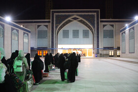 مراسم معنوی اعتکاف جزیره کیش - مصلی کیش محل اعتکاف دختران