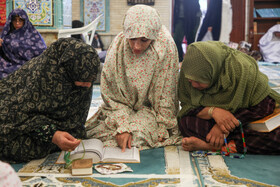 مراسم معنوی اعتکاف جزیره کیش - مسجد خاتم‌الانبیاء (ص)  محل اعتکاف بانوان