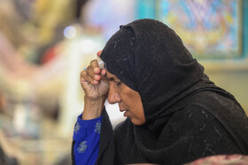 مراسم معنوی اعتکاف جزیره کیش - مسجد خاتم‌الانبیاء (ص)  محل اعتکاف بانوان