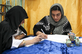 مراسم معنوی اعتکاف جزیره کیش - مصلی کیش محل اعتکاف دختران