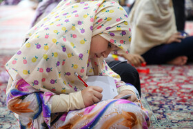 مراسم معنوی اعتکاف جزیره کیش - مصلی کیش محل اعتکاف دختران