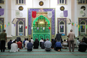 مراسم معنوی اعتکاف جزیره کیش – مسجد حضرت زینب (س) محل اعتکاف آقایان