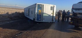 تصادف زنجیره‌ای در اتوبان قزوین به زنجان/ ۱۹ نفر مصدوم شدند