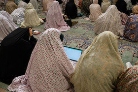 مراسم معنوی اعتکاف در دانشگاه اصفهان