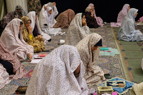 مراسم معنوی اعتکاف در دانشگاه اصفهان