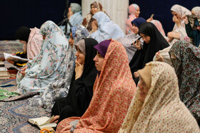 مراسم معنوی اعتکاف در دانشگاه اصفهان