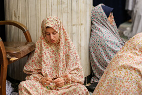 مراسم معنوی اعتکاف در دانشگاه اصفهان