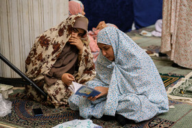 مراسم معنوی اعتکاف در دانشگاه اصفهان