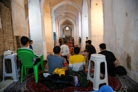 مراسم معنوی اعتکاف در مسجد تاریخ جامع اصفهان