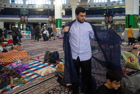 مراسم معنوی اعتکاف دانش آموزی در مصلی قدس قم