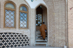 مراسم معنوی اعتکاف در مسجد جامع قم