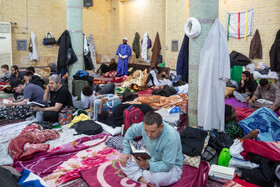 مراسم معنوی اعتکاف طلاب غیر ایرانی در مسجد امام حسن عسکری(ع) قم