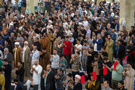 مراسم معنوی اعتکاف در مسجد امام حسن عسکری(ع) قم