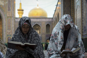 مراسم معنوی اعتکاف بانوان در صحن گوهرشاد - مشهد