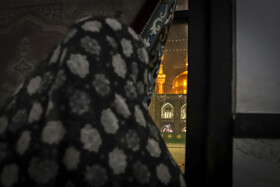 مراسم معنوی اعتکاف بانوان در شبستان تبریزی در مسجد جامع گوهرشاد - مشهد