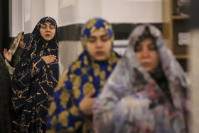 مراسم معنوی اعتکاف بانوان در شبستان تبریزی در مسجد جامع گوهرشاد - مشهد