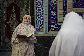 مراسم معنوی اعتکاف بانوان در صحن گوهرشاد - مشهد