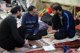 مراسم معنوی اعتکاف - اردبیل