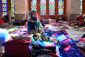 حاشیه مراسم معنوی اعتکاف -شیراز