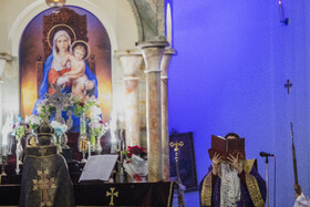 جشن میلاد حضرت مسیح (ع) در کلیسای مریم مقدس
