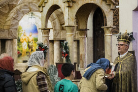 جشن میلاد حضرت مسیح (ع) در کلیسای مریم مقدس
