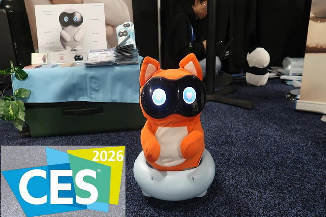 ربات‌های بامزه و پشمالوی ژاپنی در نمایشگاه CES 2026