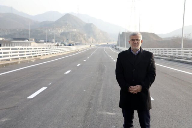 پایان ساخت یکی از پل‌های بزرگ آزادراه شمالی کرج