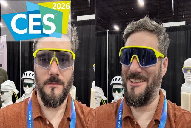 با کشیدن انگشت روی این عینک آفتابی، رنگ آن تغییر می‌کند!