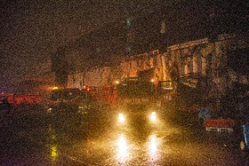 حریق در شرکت لبنیاتی کاله - آمل