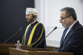 نشست خبری سید عباس عراقچی وزیر خارجه ایران و بدر البوسعیدی وزیر خارجه عمان