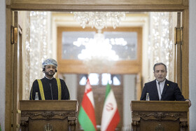 نشست خبری سید عباس عراقچی وزیر خارجه ایران و بدر البوسعیدی وزیر خارجه عمان