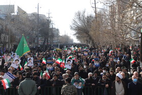 راهپیمایی محکومیت حوادث اخیر و تشییع شهدای مدافع امنیت در کرمانشاه