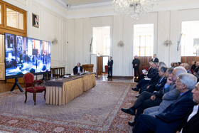 نشست سید‌عباس عراقچی، وزیر امور خارجه با سفرا و روسای نمایندگی‌های خارجی مقیم تهران