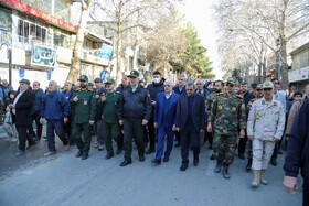 حضور مسئولین استانی در راهپیمایی محکومیت اقدامات تروریستی آمریکا و رژیم صهیونیستی علیه ملت ایران_ بجنورد  