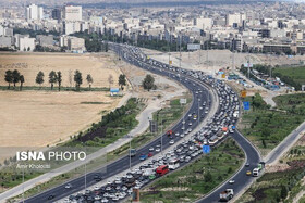 ترافیک سنگین در آزادراه کرج-تهران