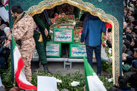 مراسم تشییع پیکر شهدای جنایات اخیر صهیونی - آمریکایی