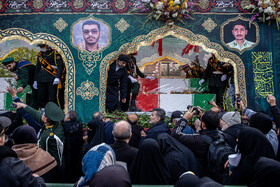 مراسم تشییع پیکر شهدای جنایات اخیر صهیونی - آمریکایی