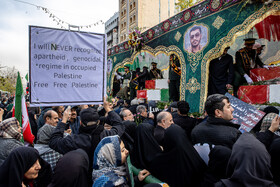 مراسم تشییع پیکر شهدای جنایات اخیر صهیونی - آمریکایی