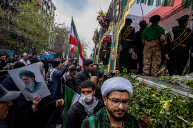 مراسم تشییع پیکر شهدای جنایات اخیر صهیونی - آمریکایی