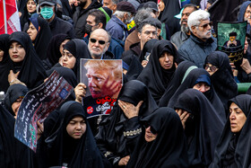 مراسم تشییع پیکر شهدای جنایات اخیر صهیونی - آمریکایی