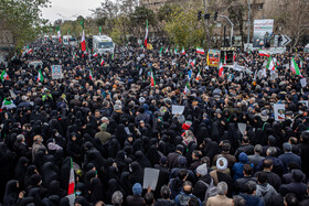 مراسم تشییع پیکر شهدای جنایات اخیر صهیونی - آمریکایی