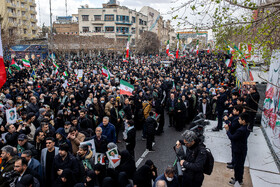 مراسم تشییع پیکر شهدای جنایات اخیر صهیونی - آمریکایی