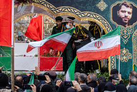 مراسم تشییع پیکر شهدای جنایات اخیر صهیونی - آمریکایی